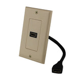 Pigtail HDMI Decora-Style Wall Plate