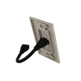 Pigtail HDMI Decora-Style Wall Plate