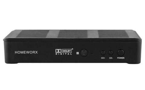 Homeworx HW-180STB ATSC Decoder Digital Converter Box with Media Playback